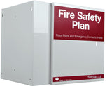 Fire Safety Plan Box - Front and Back Showing