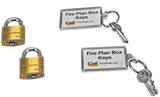 2 Locks and 2 Keys on Custom Key Chain